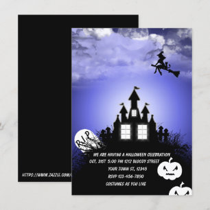 Convite de Halloween escreva seu texto
