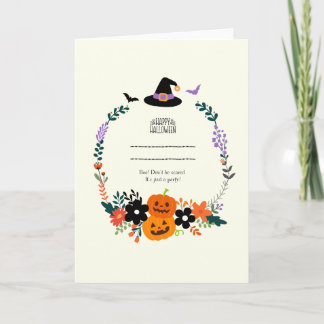 Convite de Halloween Fofo