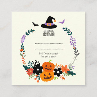 Convite de Halloween Fofo