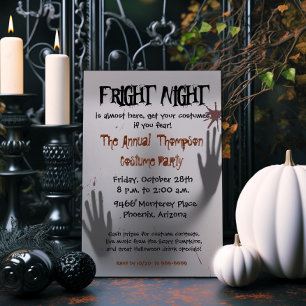 Convite de Halloween Fright Night