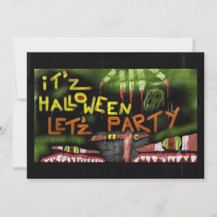 Convite de Halloween 'It'z Halloween Let'z Party'