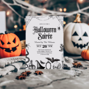 Convite de Halloween Noturno para Adultos com Esti