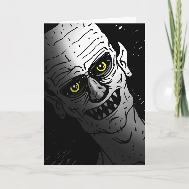 Convite de Halloween para a Festa do Vampiro (Frente)
