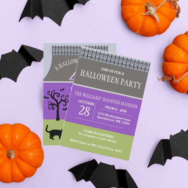 Convite de Halloween para Casa Branca (Criador carregado)