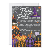 Convite de Halloween para Festa no Campo