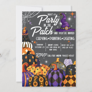 Convite de Halloween para Festa no Campo