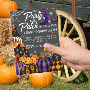 Convite de Halloween para Festa no Campo