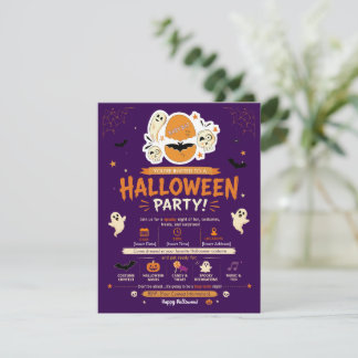 Convite de Halloween para Truque ou Travessura do