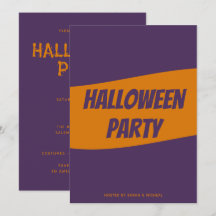 Convite de Halloween personalizado
