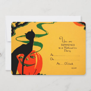 Convite de Halloween Retro
