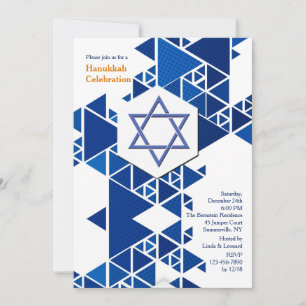 Convite de Hanukkah Moderno