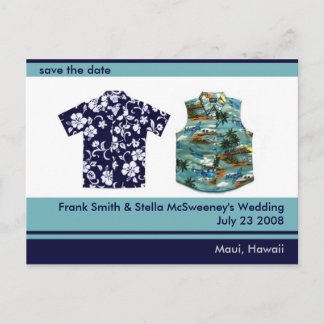 Convite de Hawaiian personalizável para salvar a d