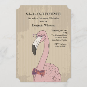 Convite de Hipster Flamingo