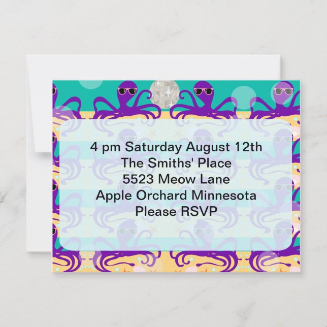 Convite de Hora do Grupo Octo Octupus (Frente)