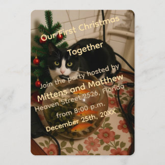 Convite de Humor de Natal do Gato Tomcat