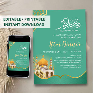 Convite de Iftar do Ramadan da Mesquita Geométrica