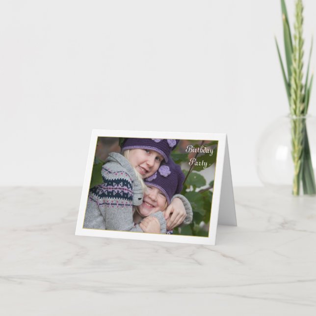 Convite de Imagem de Foto Dobrada (Frente)