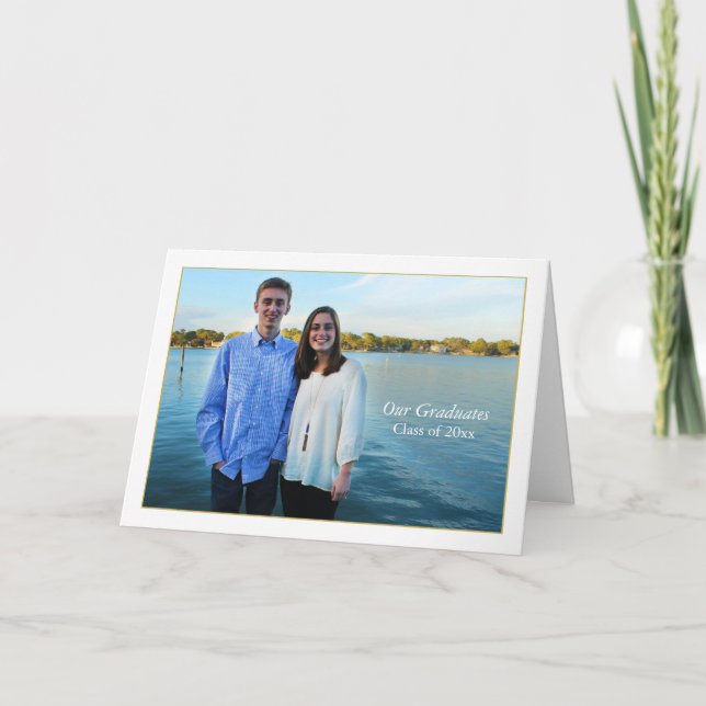 Convite de Imagem de Foto Dobrada (Frente)