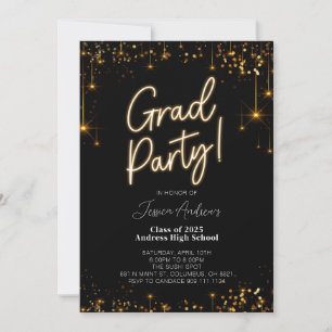 Convite de Imagem do Parabéns de festa de formatur
