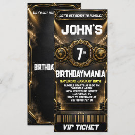 Convite de Ingresso para Festa de Aniversário de L