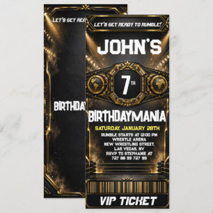 Convite de Ingresso para Festa de Aniversário de L