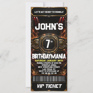 Convite de Ingresso para Festa de Aniversário de L