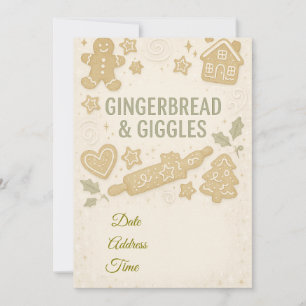 Convite de Inverno Gingerbread & Giggles  Capricho