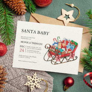 Convite de inverno para Papais noeis de Natal míni