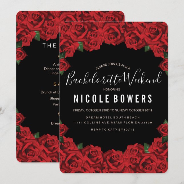 Convite de Itinerário para Festa de Despedida de S (Frente/Verso)