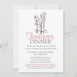Convite de Janta de Ação de Graças