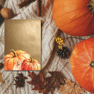 Convite de Jantar de Ação de Graças ElegantPumpkin