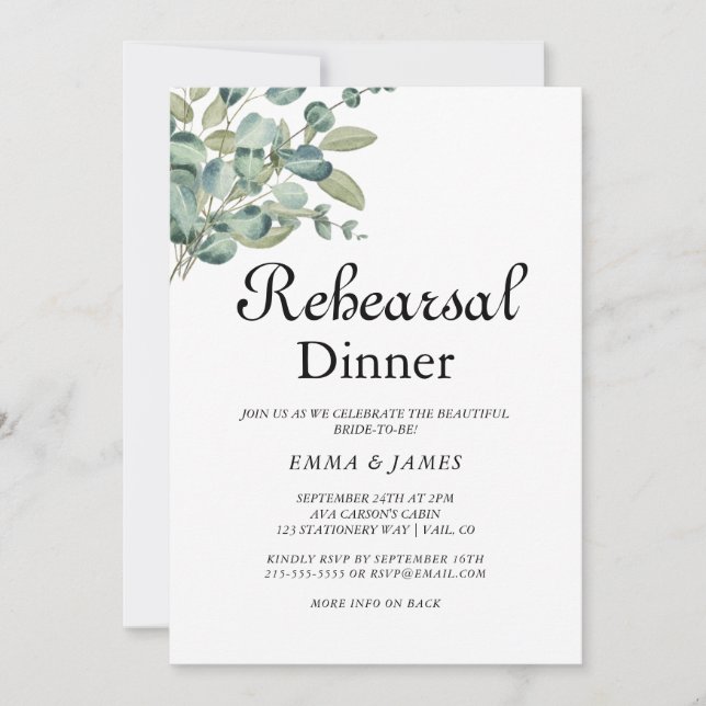 Convite de Jantar de Ensaios de Vegetação Sofistic (Frente)