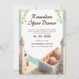 Convite de Jantar de Iftar de Ramadan Elegante | E