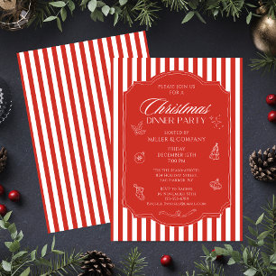 Convite de Jantar de Natal Empresarial Listras Ver