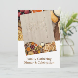 convite de jantar no cartão-postal do ORIENTE MÉDI