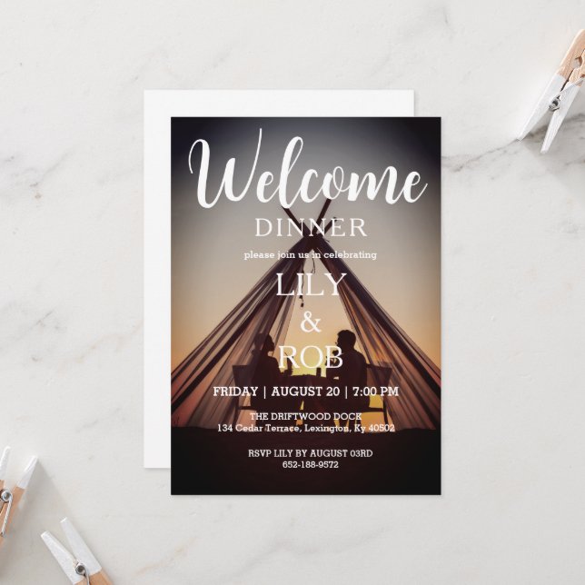 convite de janto de boas-vindas (Frente/Verso In Situ)