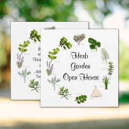 Convite de Jardim de Ervas Personalizado