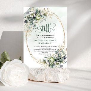 Convite de Juramento de Casamento Sonho Boho Sage