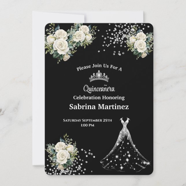 Convite de La Quinceanera (Frente)