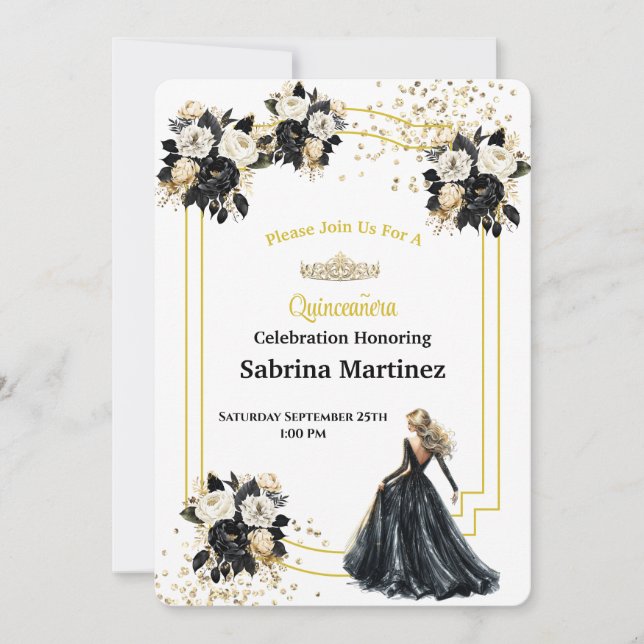 Convite de La Quinceanera (Frente)