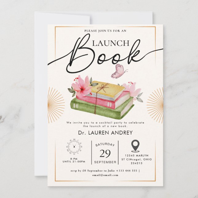 Convite de Lançamento de Livro (Frente)