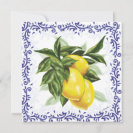 Convite de Limões Toile para Noivas ou Festas