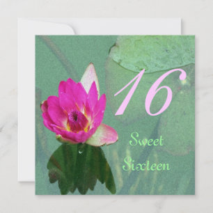 convite de lírio de água sweet sixteen