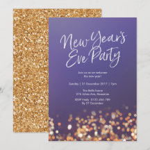 Convite de Lista de Vésperas de ano novo