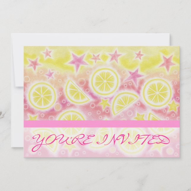 Convite de listras 'Você é Convidado' para Limonad (Frente)