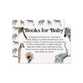 Convite de Livro Safari para Chá de fraldas