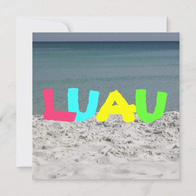 Convite de Luau (Frente)