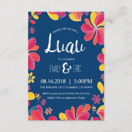 Convite de Luau - Convite de Festa Tropical Havaia