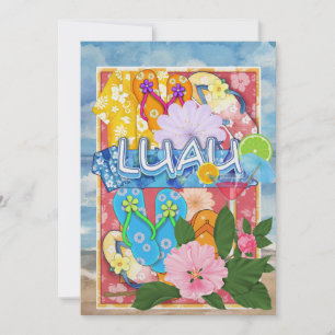 Convite de Luau por SRF