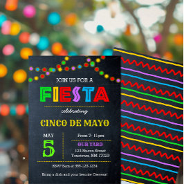 Convite de Luzes de Fiesta Cinco De Mayo